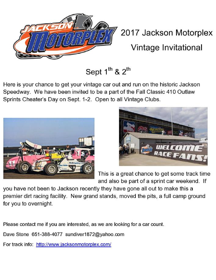 2017 Jackson Motorplex Vintage Invitational